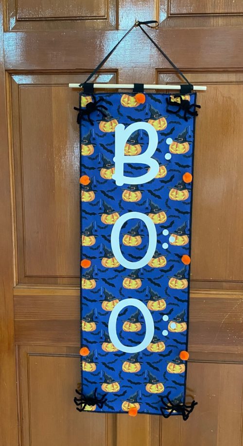 Boo Braille Halloween Wall hanging or Table runner