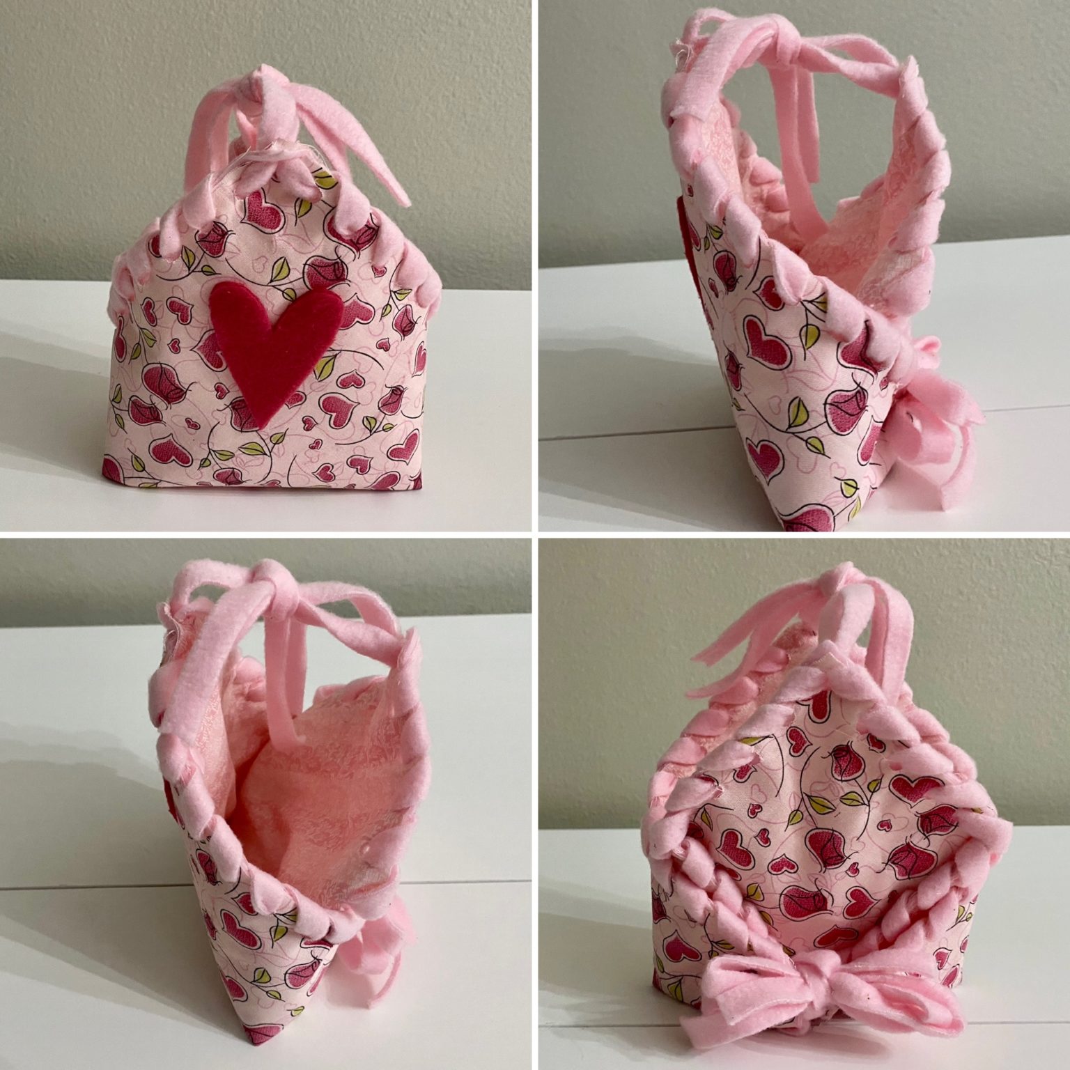 Valentines No Sew Origami Pouch